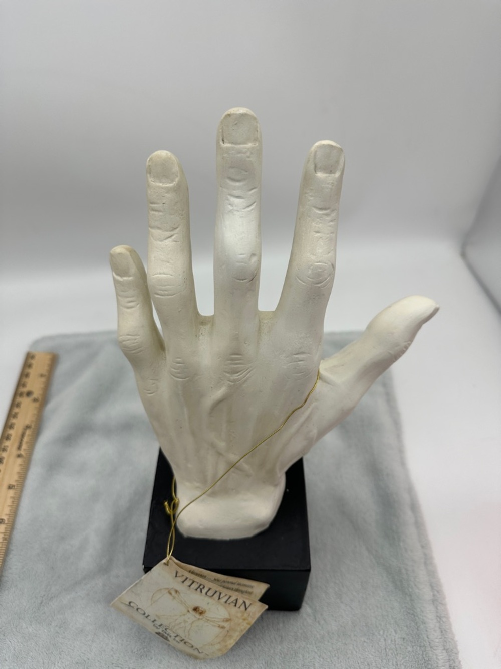 Vintage Vitruvian Collection Left Hand Sculpture - Matte White 2006 by TMS w/Tag - Picture 4 of 8